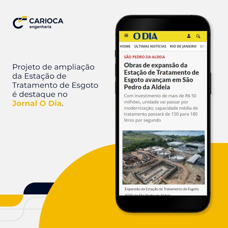 Obra da Carioca Engenharia é destaque no Jornal O Dia